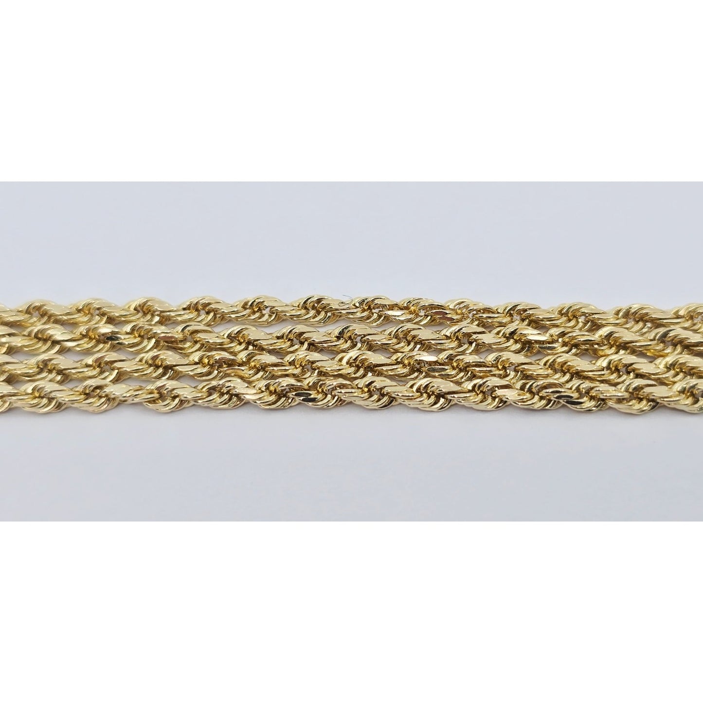 14K Yellow Gold Rope Chain Necklace