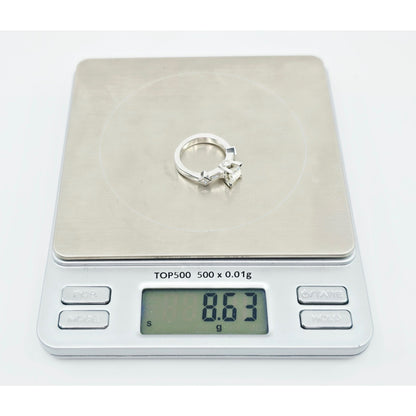 Beautiful Solid Platinum Princess Cut Diamond Engagement Ring 1.05ct EGL Report