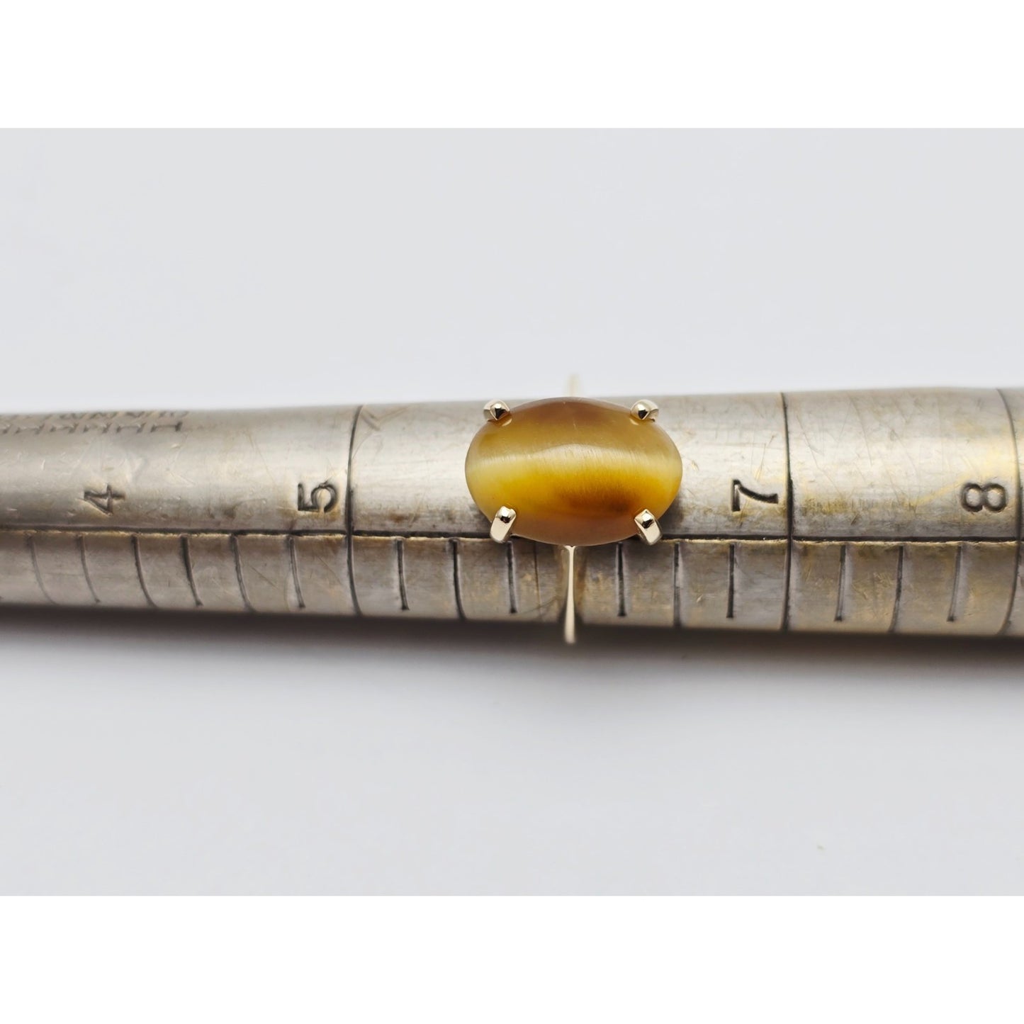 14K Yellow Gold Cabochon Chrysoberyl Ring