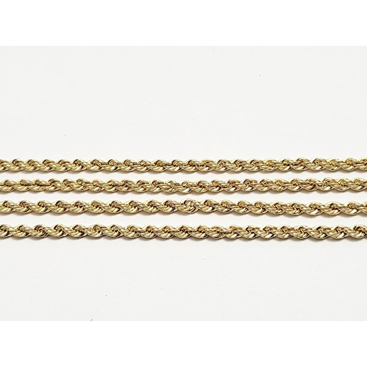14K Yellow Gold Rope Chain Necklace
