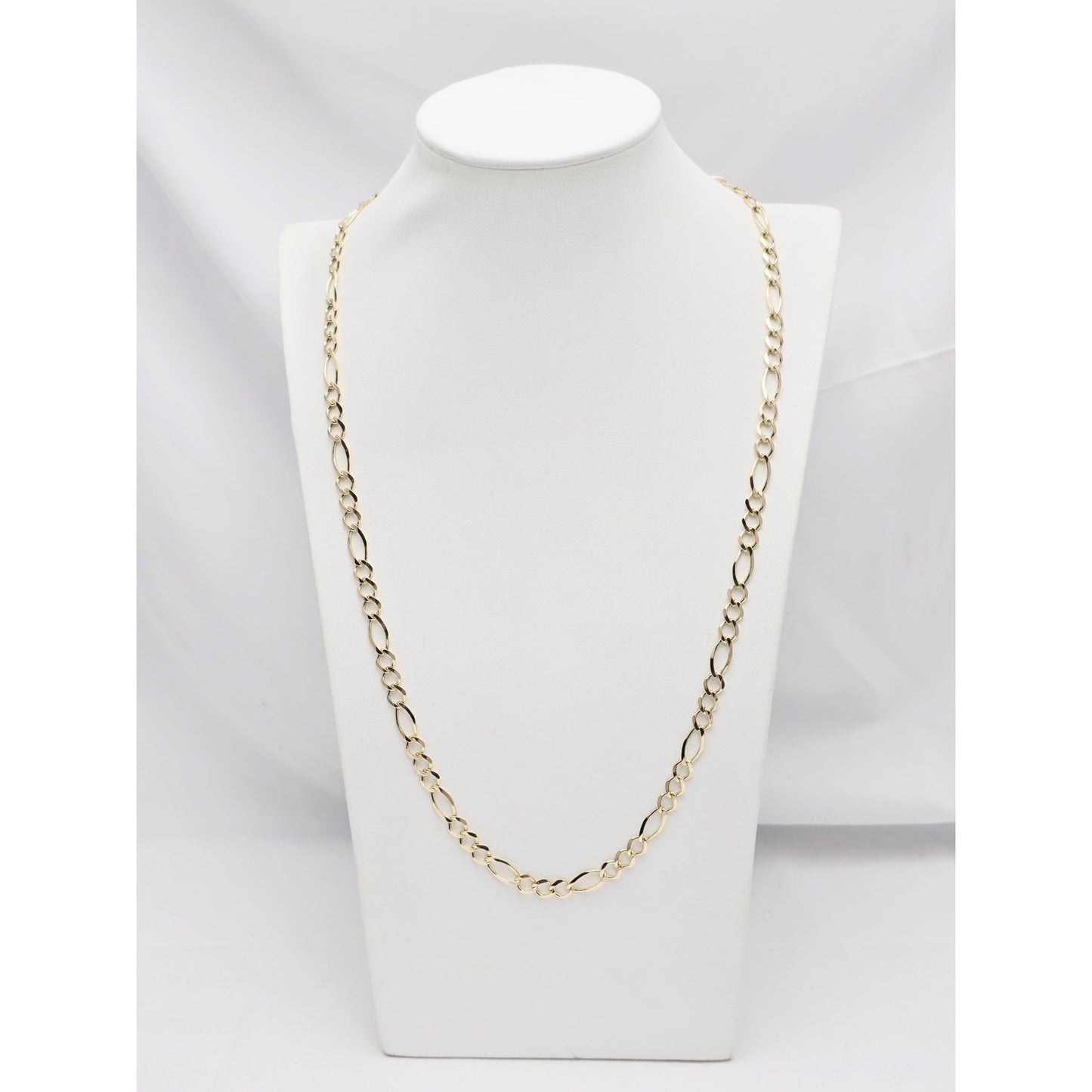10K Yellow Gold Figaro Link Chain Necklace