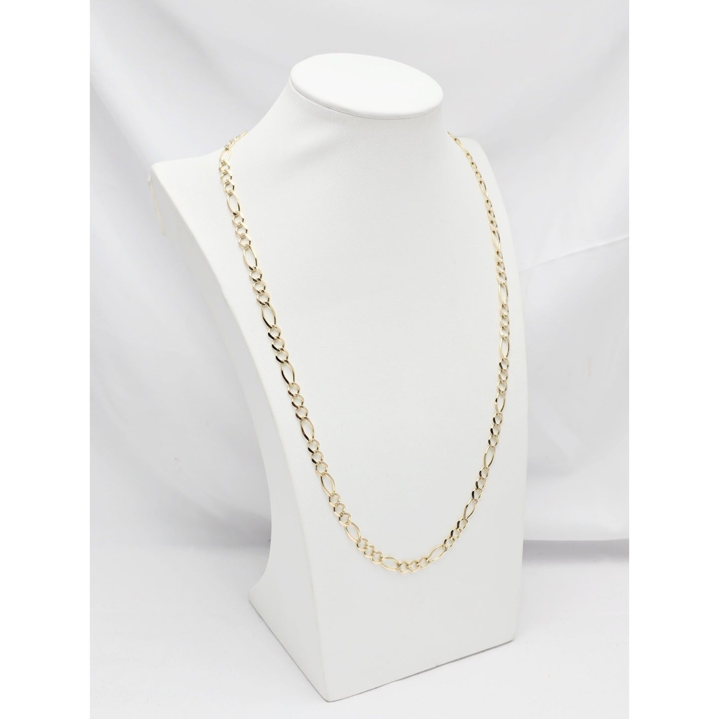 10K Yellow Gold Figaro Link Chain Necklace