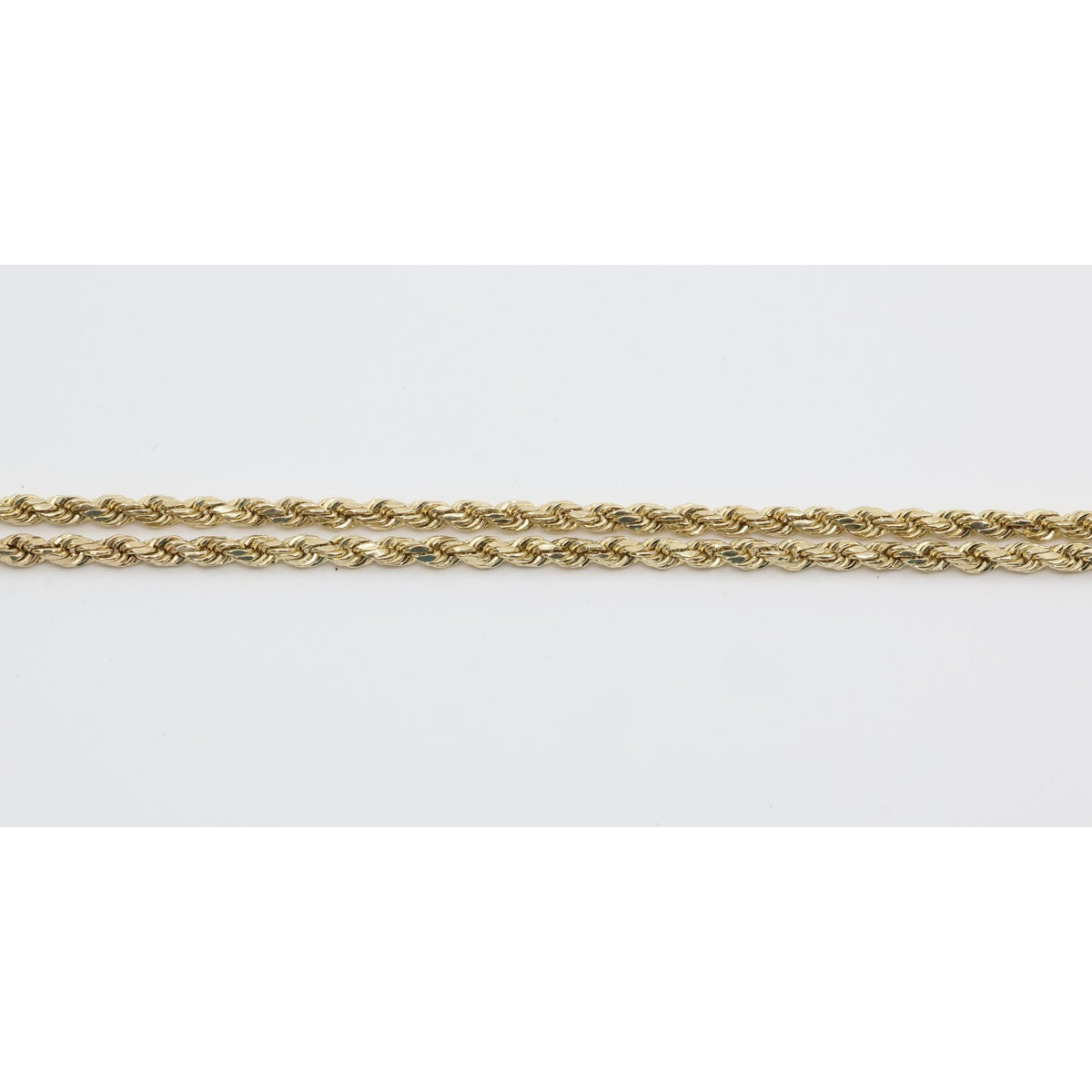 14K Yellow Gold Rope Chain Necklace