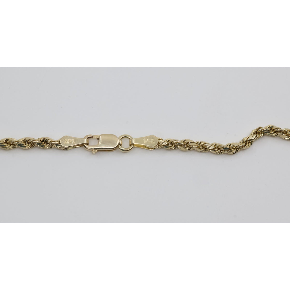 14K Yellow Gold Rope Chain Necklace