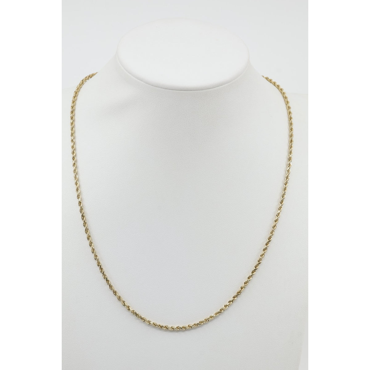14K Yellow Gold Rope Chain Necklace