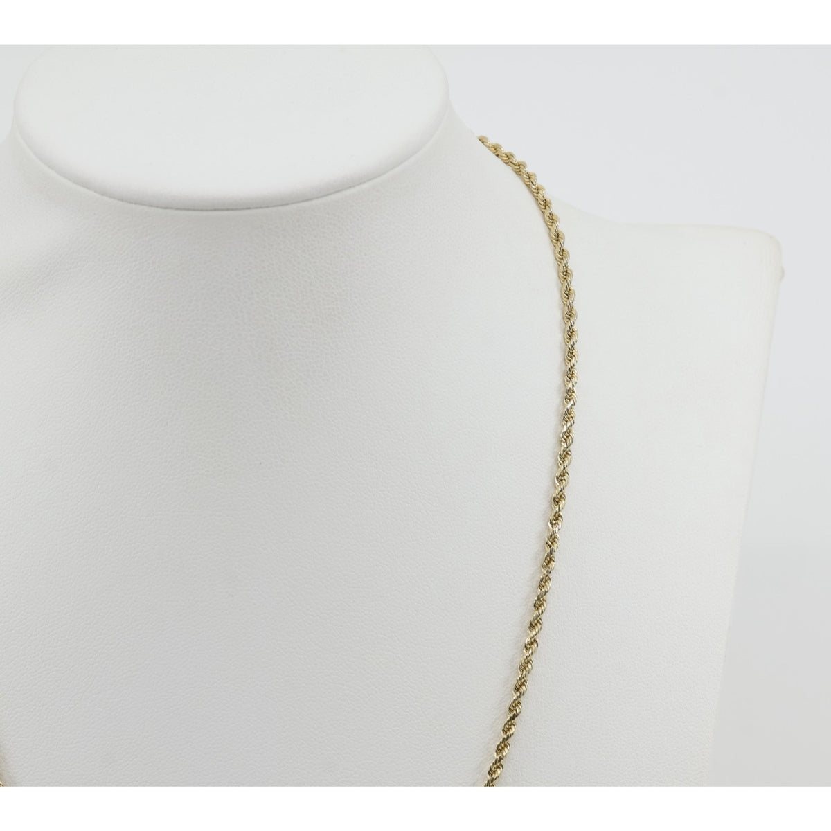 14K Yellow Gold Rope Chain Necklace