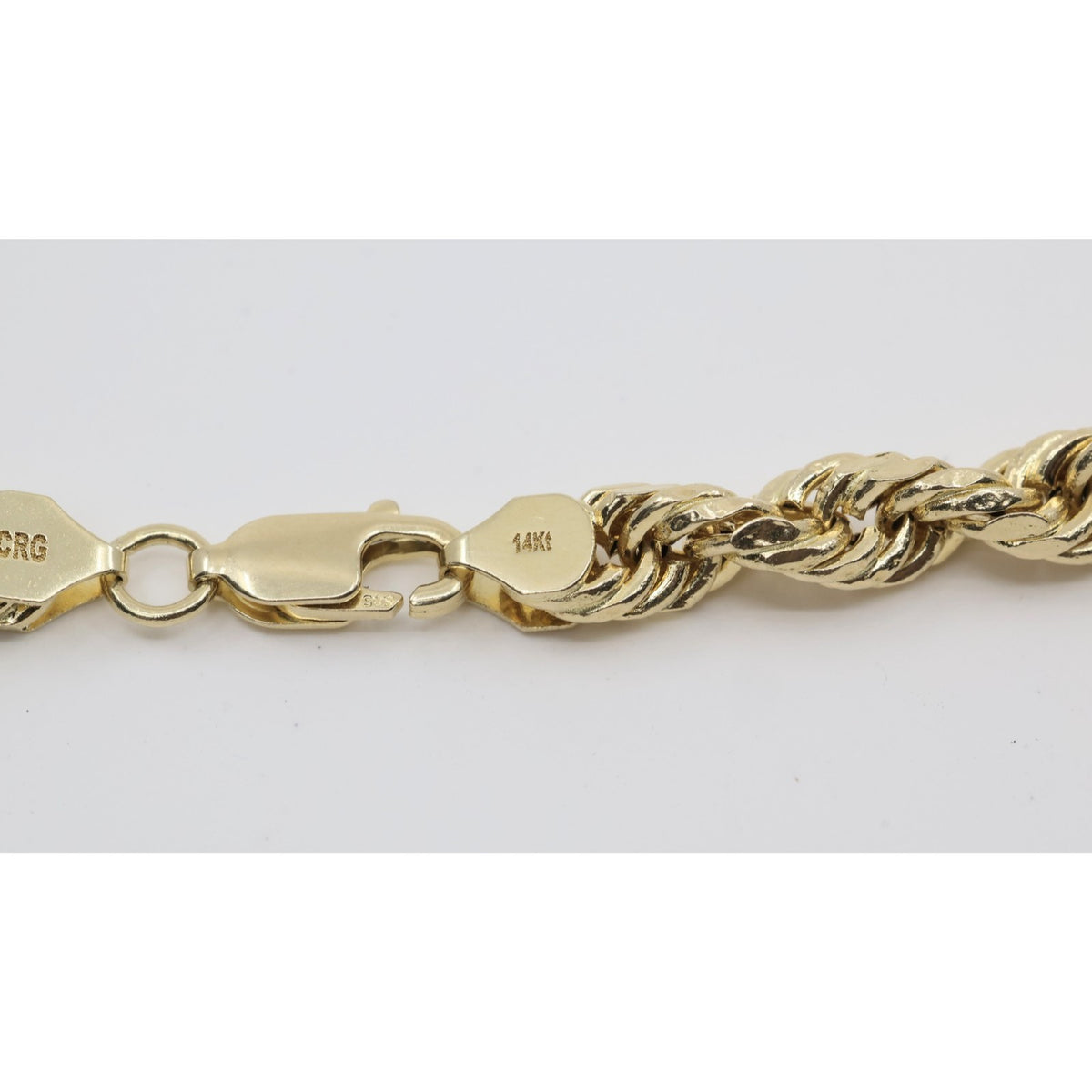 14K Yellow Gold Rope Chain Necklace
