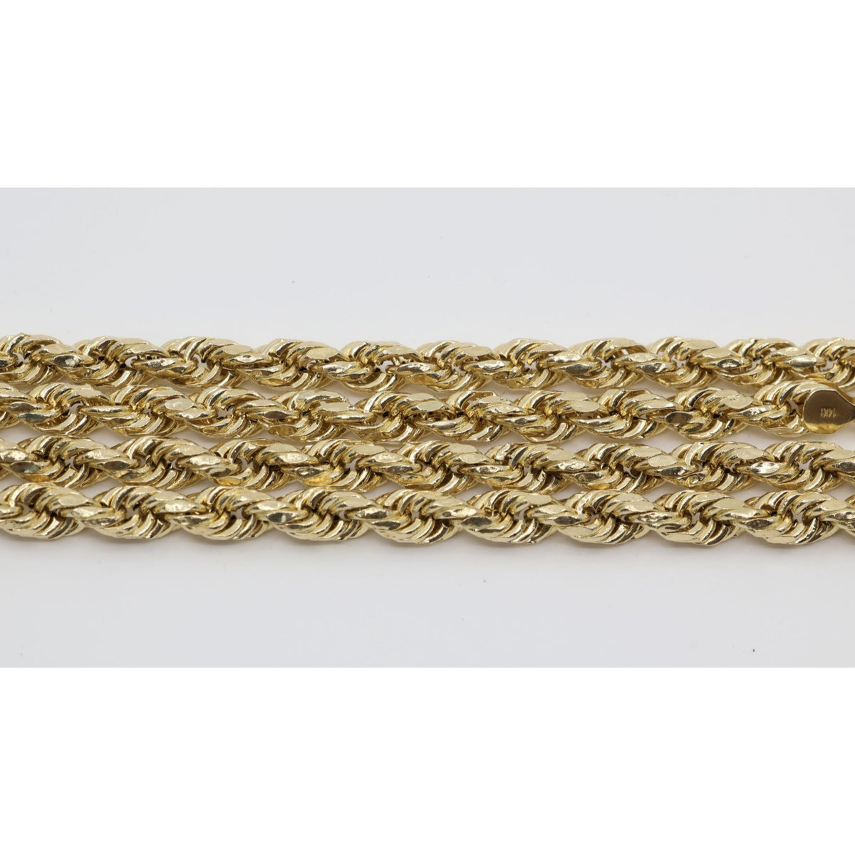 14K Yellow Gold Rope Chain Necklace