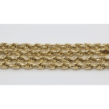 14K Yellow Gold Rope Chain Necklace