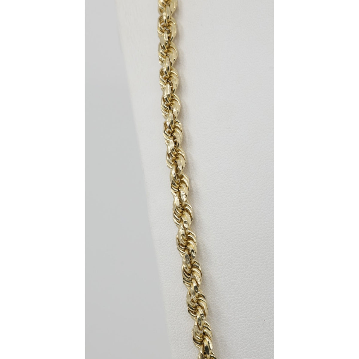 14K Yellow Gold Rope Chain Necklace