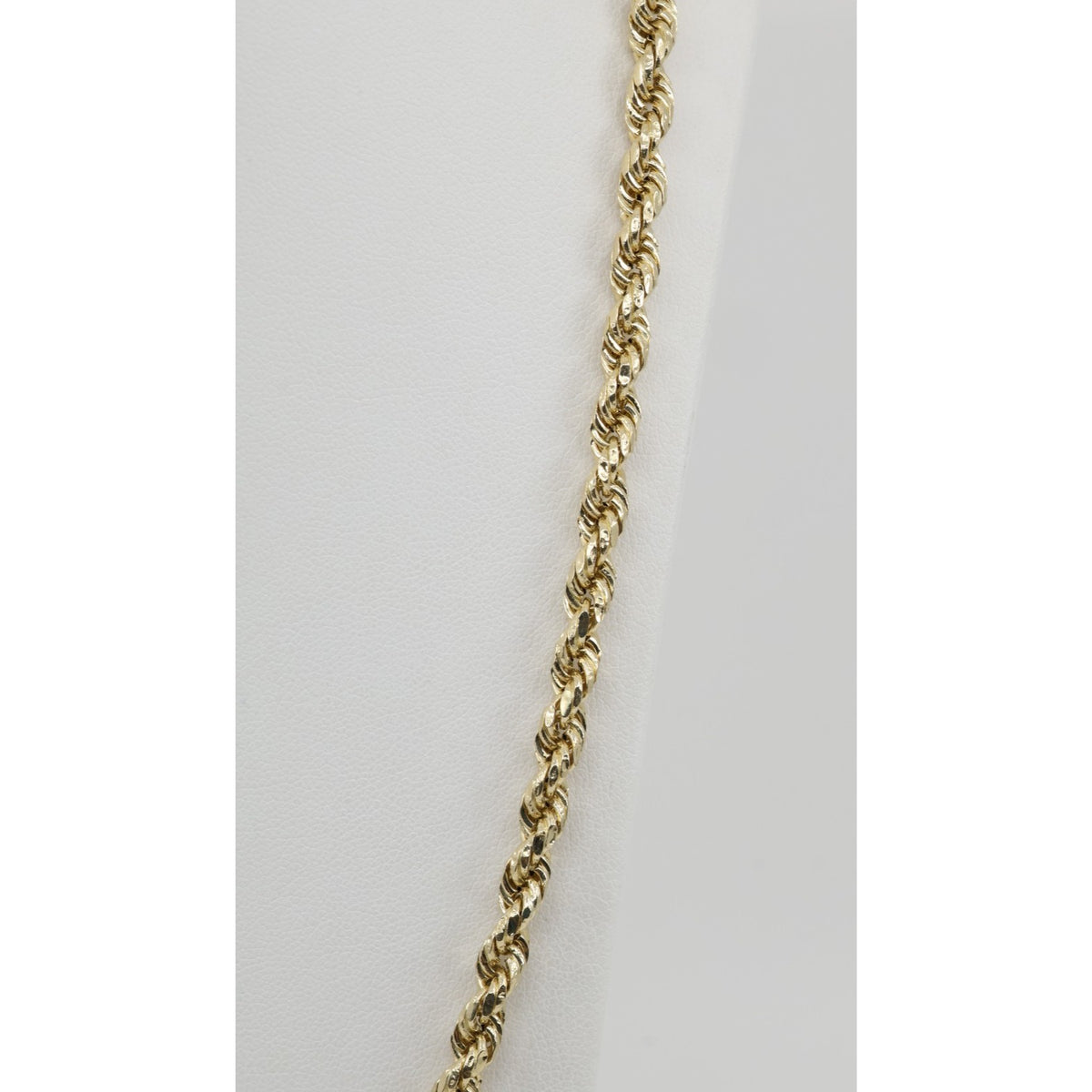 14K Yellow Gold Rope Chain Necklace