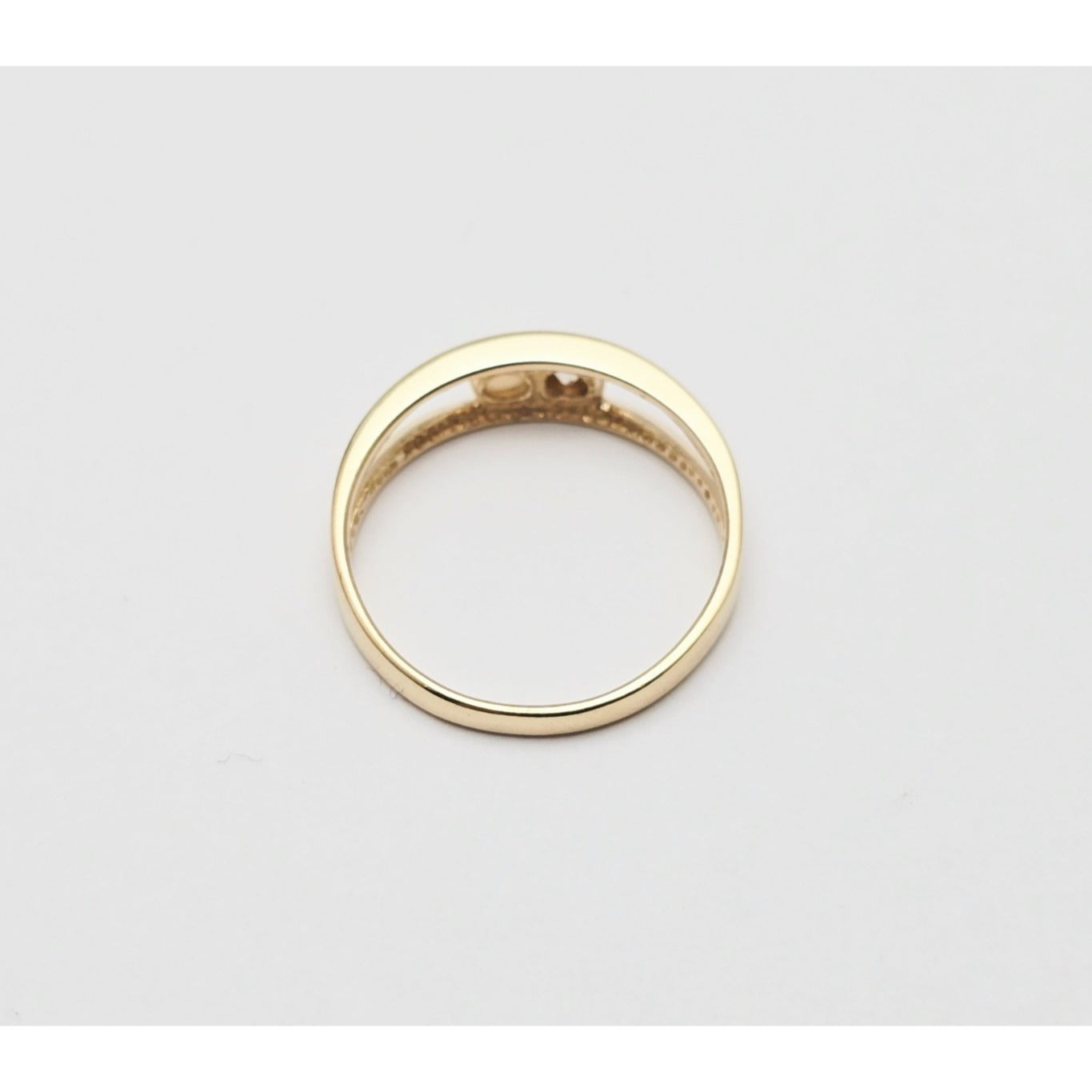 14K Yellow Gold Opal & Diamond Ring