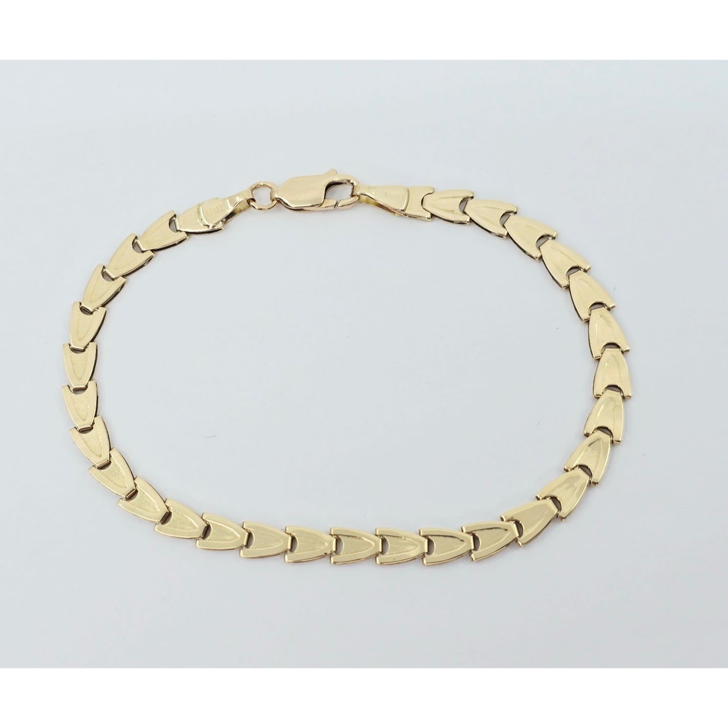 14K Yellow Gold Custom Tennis Link Bracelet