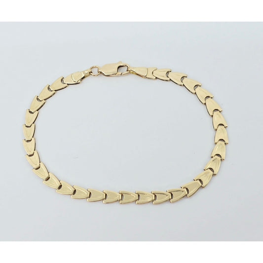 14K Yellow Gold Custom Tennis Link Bracelet