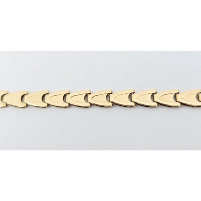14K Yellow Gold Custom Tennis Link Bracelet
