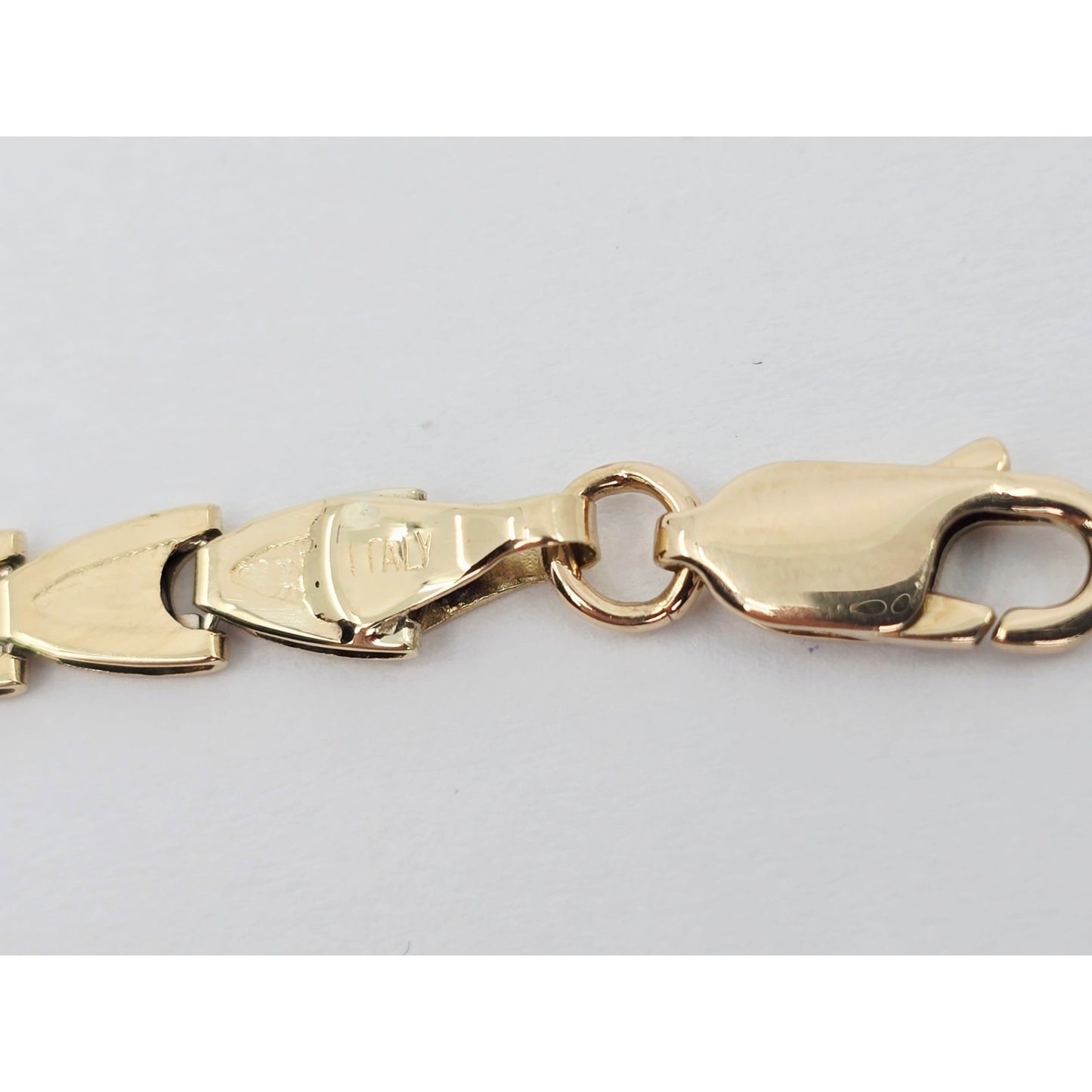 14K Yellow Gold Custom Tennis Link Bracelet