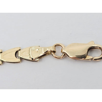 14K Yellow Gold Custom Tennis Link Bracelet