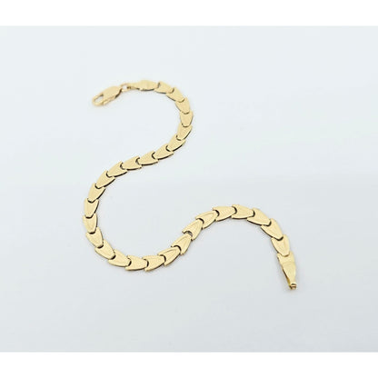 14K Yellow Gold Custom Tennis Link Bracelet