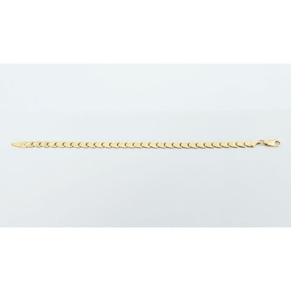 14K Yellow Gold Custom Tennis Link Bracelet