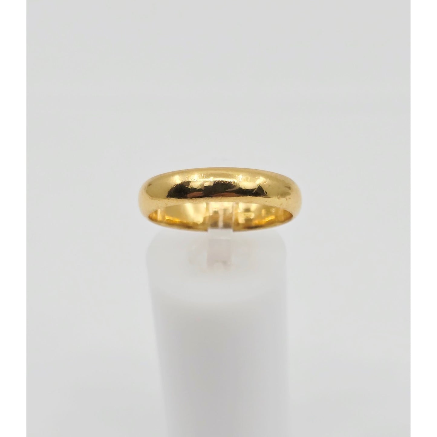 23K Yellow Gold Polished Wedding Band Ring