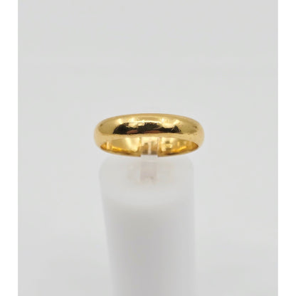 23K Yellow Gold Polished Wedding Band Ring