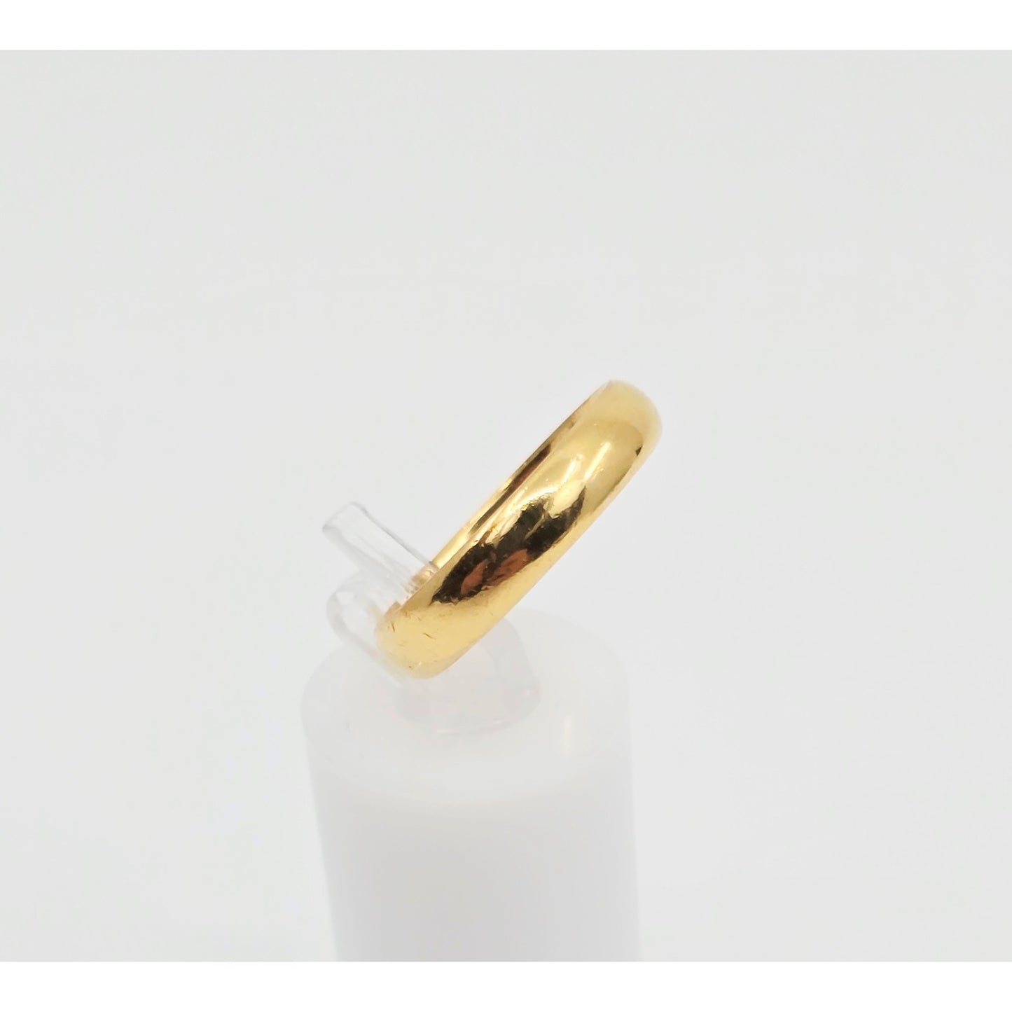 23K Yellow Gold Polished Wedding Band Ring