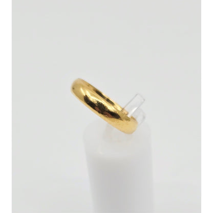 23K Yellow Gold Polished Wedding Band Ring
