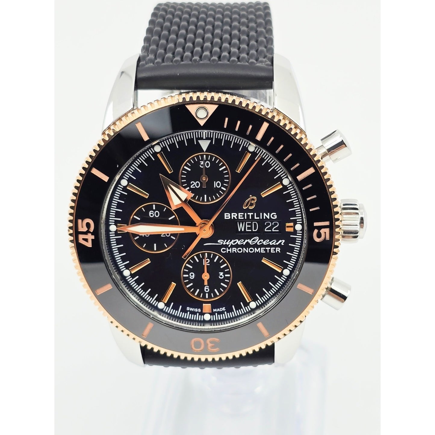Breitling Superocean Heritage II 44mm Steel & Rose Gold Chronograph Watch U13313