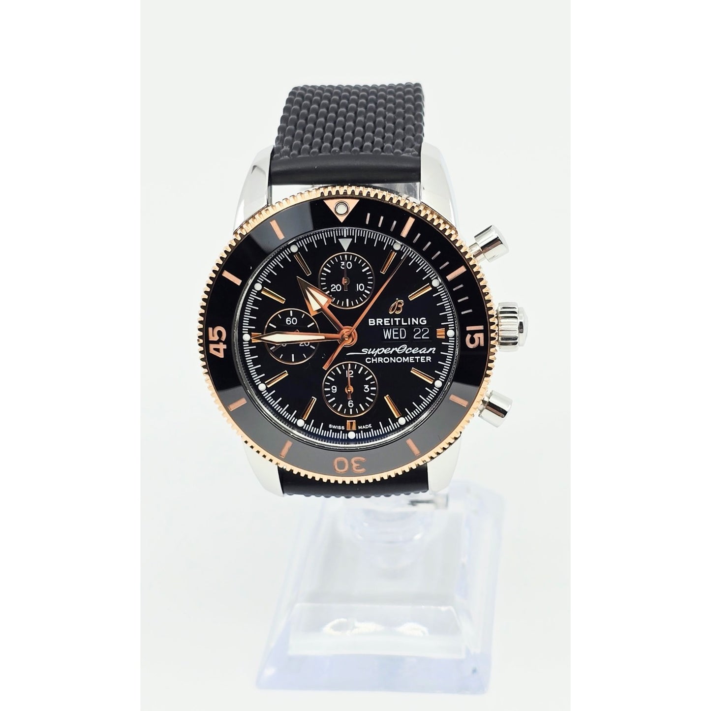 Breitling Superocean Heritage II 44mm Steel & Rose Gold Chronograph Watch U13313