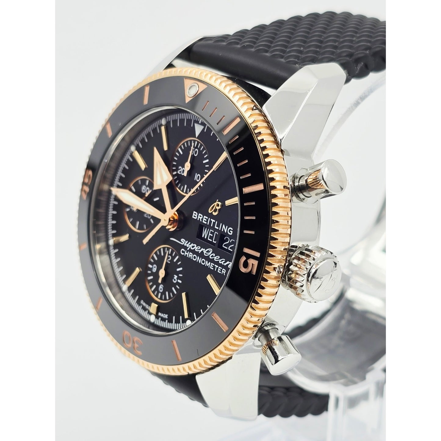 Breitling Superocean Heritage II 44mm Steel & Rose Gold Chronograph Watch U13313