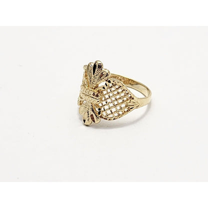 Beverly Hills Gold 14K Yellow Gold Filigree Ring