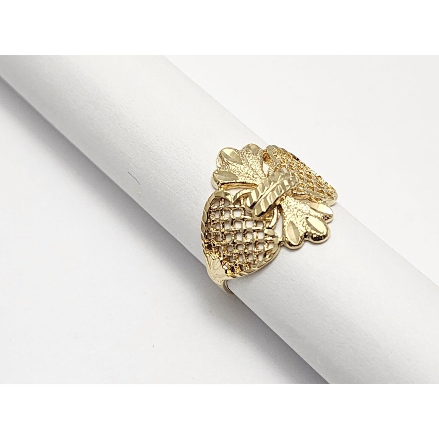 Beverly Hills Gold 14K Yellow Gold Filigree Ring