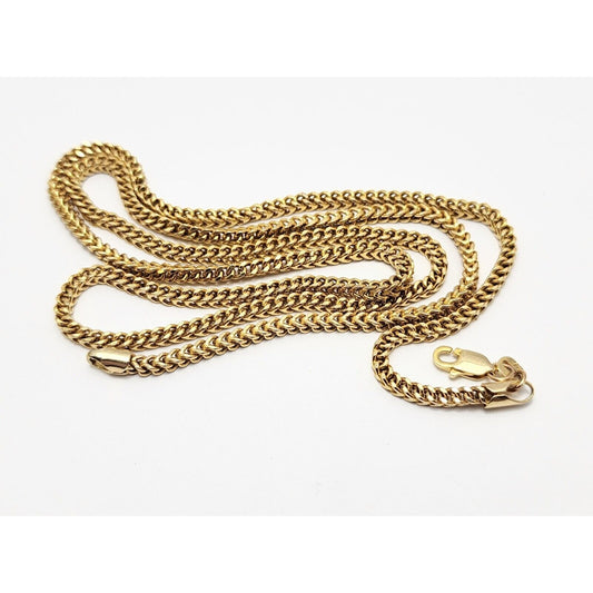 10K Yellow Gold Franco Link Chain Necklace