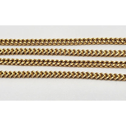 10K Yellow Gold Franco Link Chain Necklace