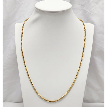 10K Yellow Gold Franco Link Chain Necklace