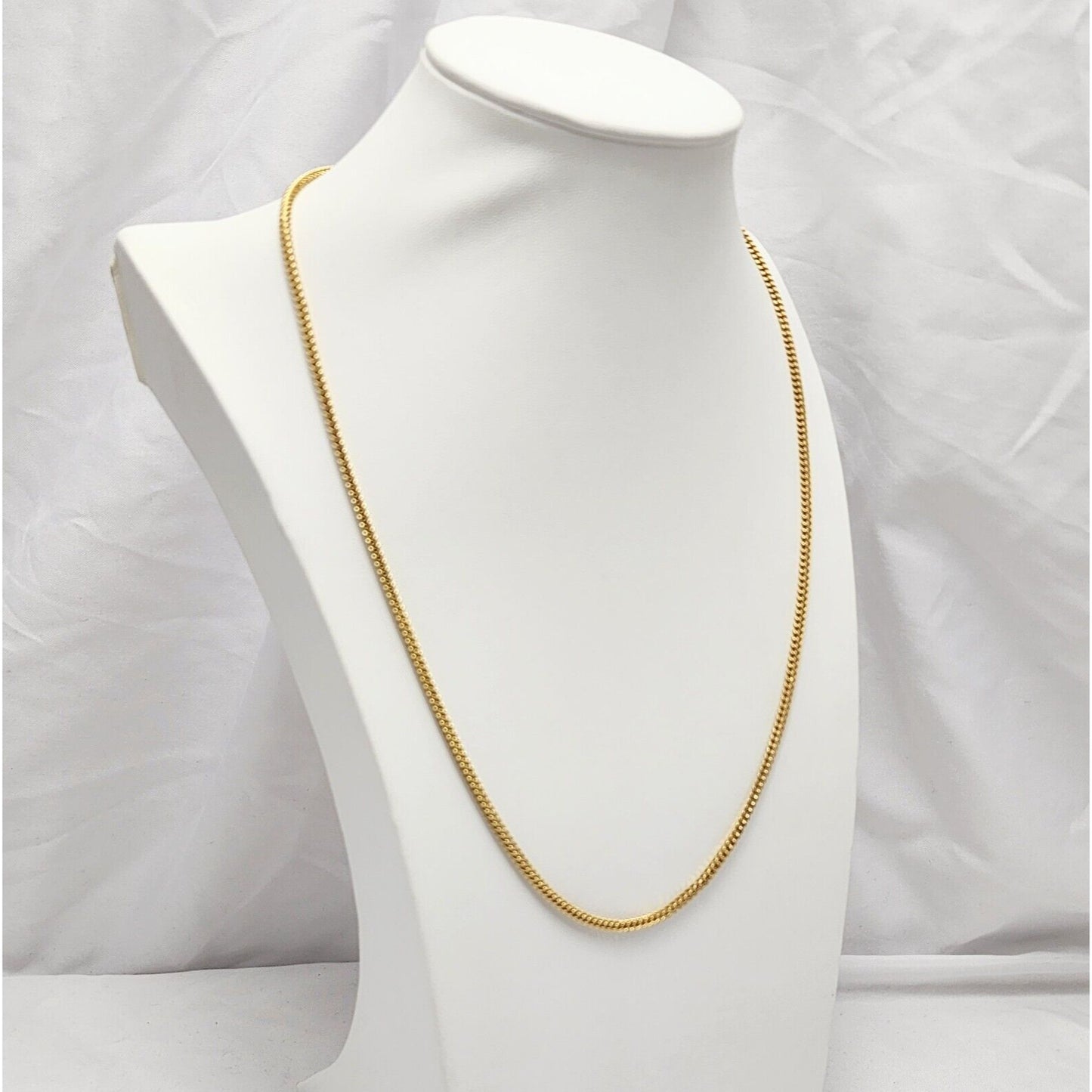 10K Yellow Gold Franco Link Chain Necklace