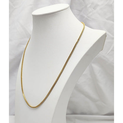 10K Yellow Gold Franco Link Chain Necklace