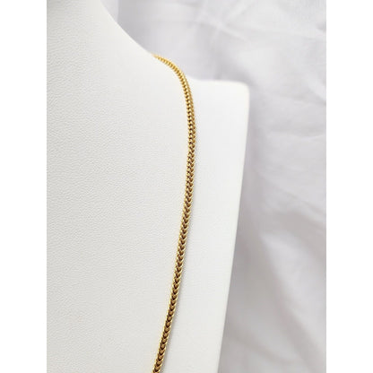 10K Yellow Gold Franco Link Chain Necklace