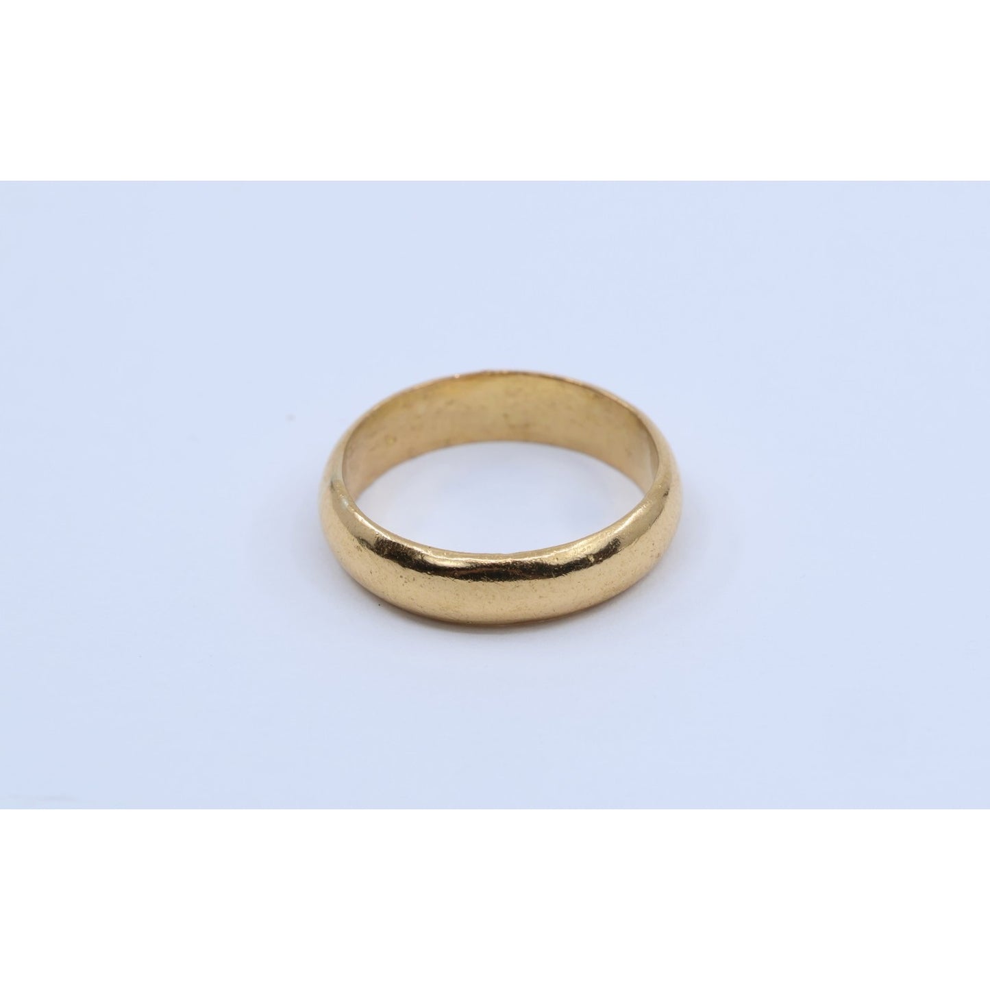 23K Yellow Gold Polished Wedding Band Ring