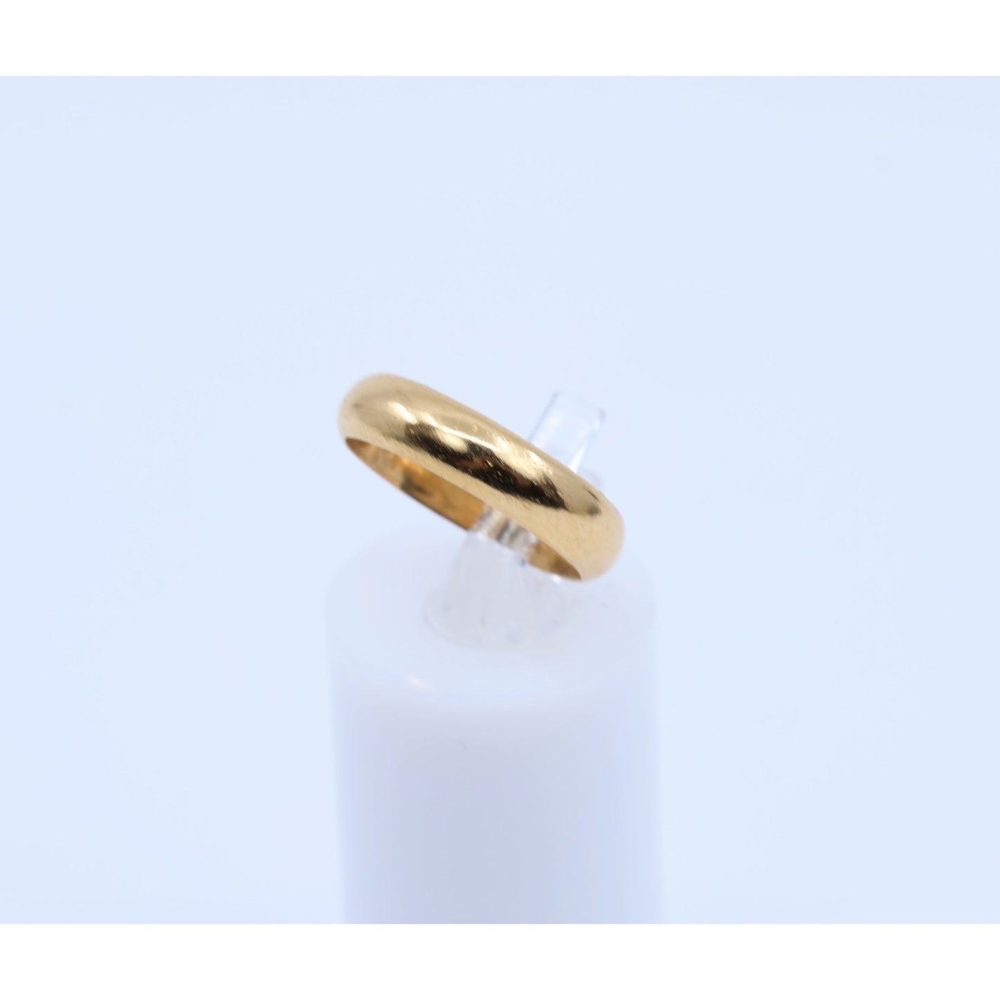 23K Yellow Gold Polished Wedding Band Ring