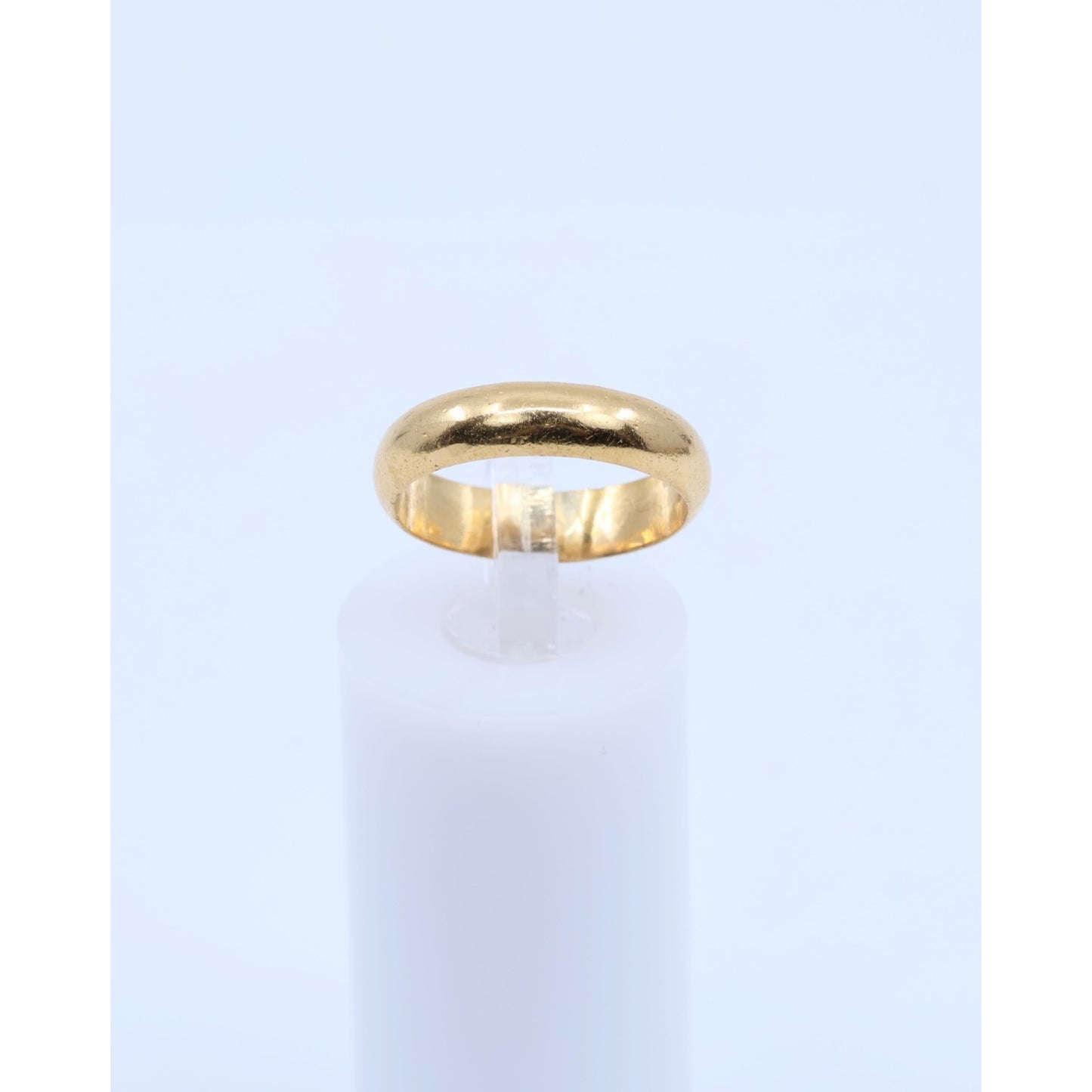 23K Yellow Gold Polished Wedding Band Ring