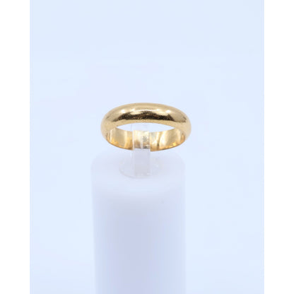 23K Yellow Gold Polished Wedding Band Ring