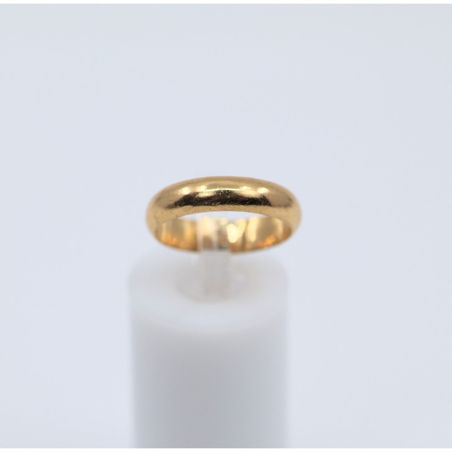 23K Yellow Gold Polished Wedding Band Ring