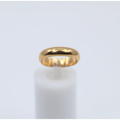 23K Yellow Gold Polished Wedding Band Ring