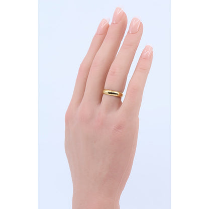 23K Yellow Gold Polished Wedding Band Ring