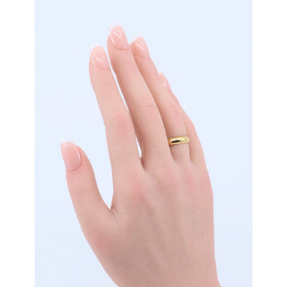 23K Yellow Gold Polished Wedding Band Ring