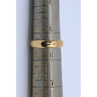 23K Yellow Gold Polished Wedding Band Ring