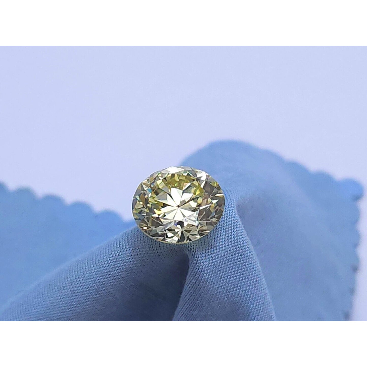 4.35 Carat - VS2 Round Cut EGL USA Natural Loose Fancy Light Yellow Diamond