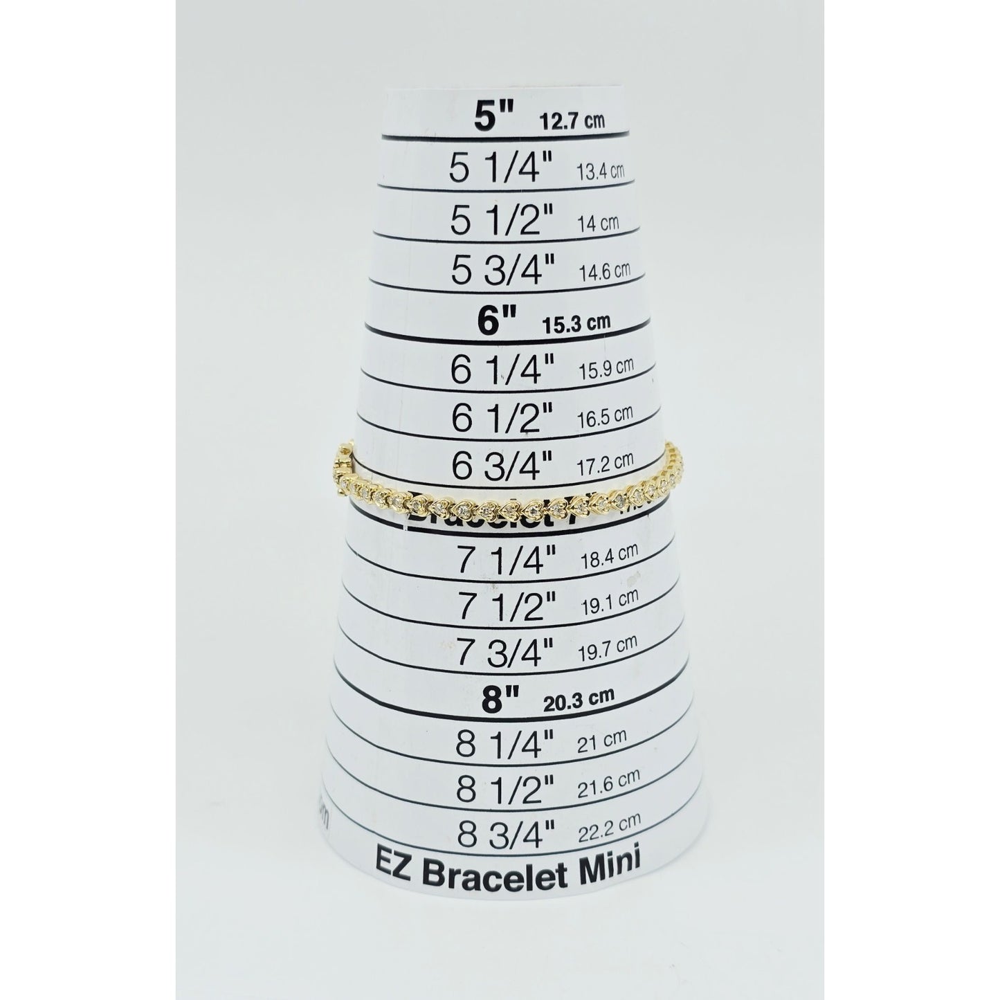 14K Yellow Gold Diamond Tennis Link Bracelet