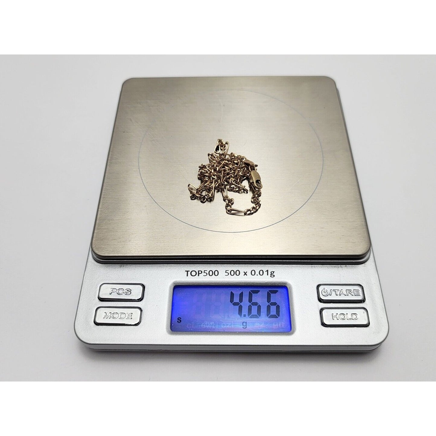 10K Yellow Gold Figaro Link Chain Necklace